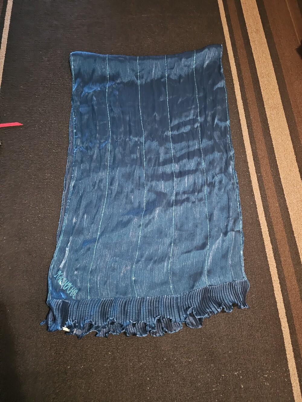 Women’s Lightweight Teal & Blue Scarves / Hijabs - Picture 15 of 15